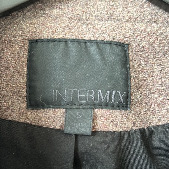 Intermix private label wool coat mauve taupe small - Picture 2 of 6